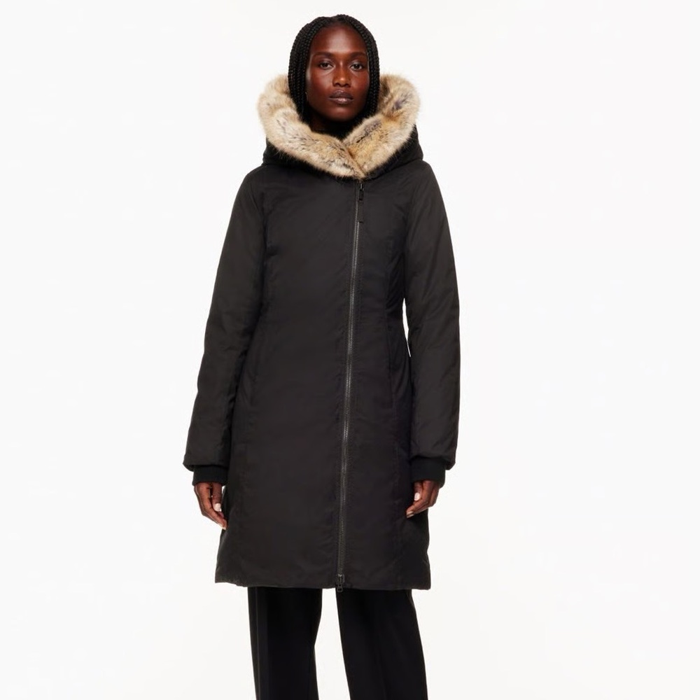 Babaton Black Puffer Jacket Classic Winter Style